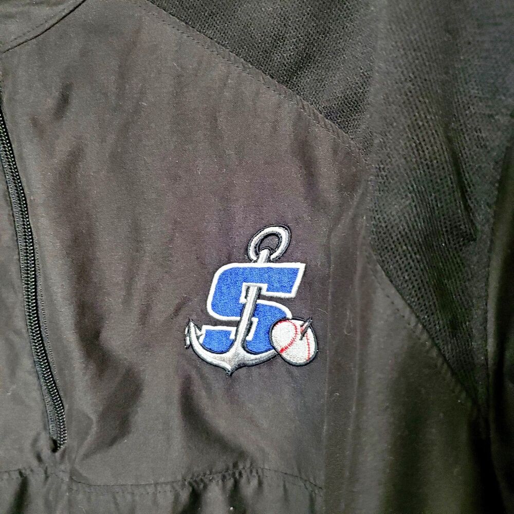 Stockton Ports Baseball Windbreaker Jacket Mens Size XXL Black MiLB WP Golf - Picture 3 of 9